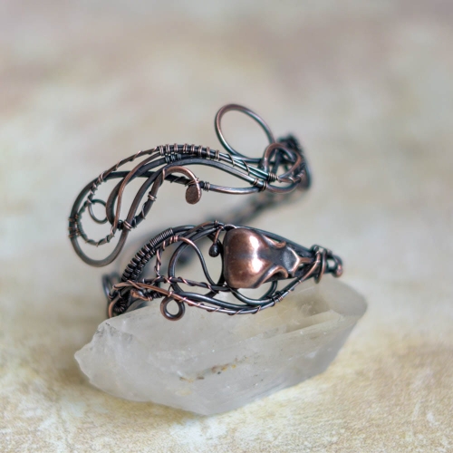 raven-skull-copper-bracelet-wire-wrapped-pociecha-jewelry-pociechajewelry.jpg