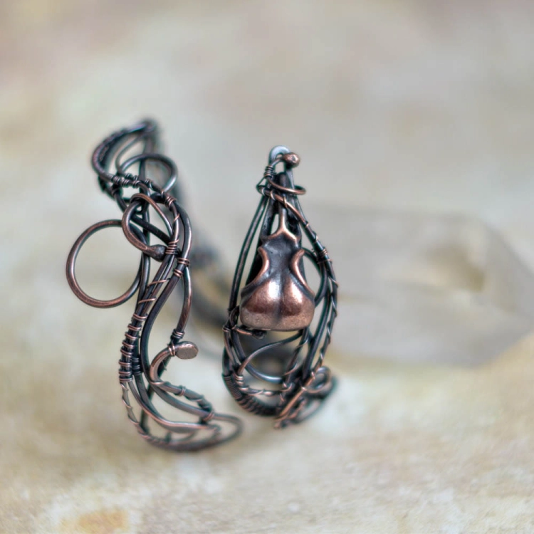 raven-skull-copper-bracelet-wire-wrapped-pociecha-jewelry-pociechajewelry-3.jpg