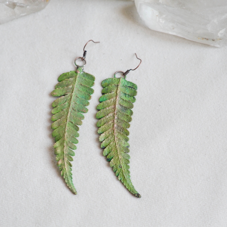 fern-earrings-copper-electroforming-Pociecha-Jewelry-2.jpg