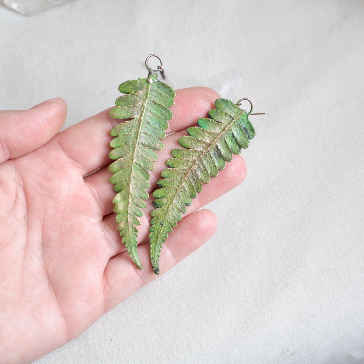 fern-earrings-copper-electroforming-Pociecha-Jewelry-4.jpg